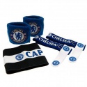 Accessories set CHELSEA F.C. (2x potítko, kapitánska páska, 2x držiak chráničov)