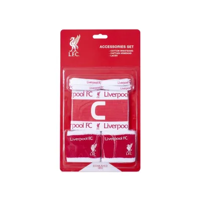 Accessories set LIVERPOOL F.C. (2x potítko, kapitánska páska, šnúrky do topánok) Accessories set LIVERPOOL F.C. (2x potítko, kapitánska páska, šnúrky do topánok)