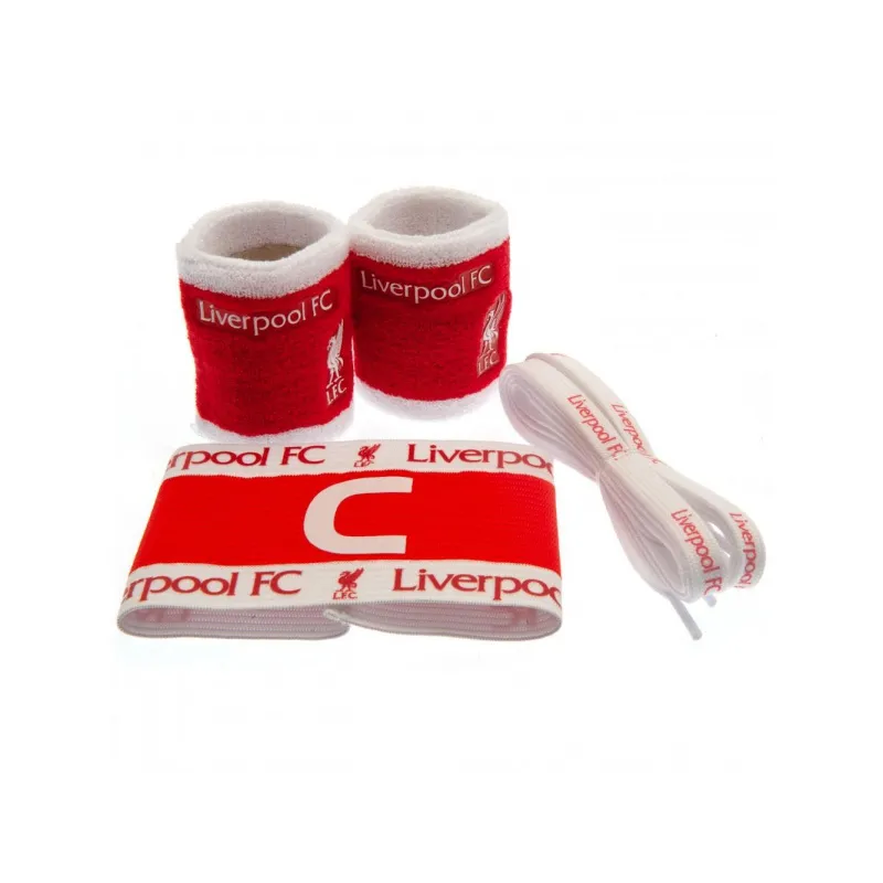 Accessories set LIVERPOOL F.C. (2x potítko, kapitánska páska, šnúrky do topánok) Accessories set LIVERPOOL F.C. (2x potítko, kapitánska páska, šnúrky do topánok)