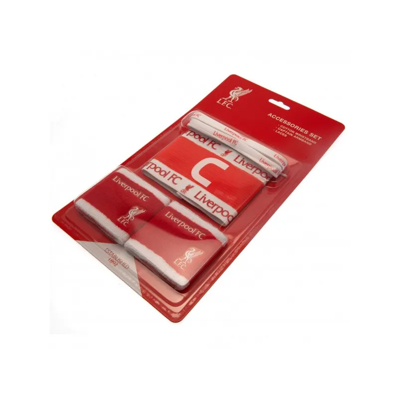 Accessories set LIVERPOOL F.C. (2x potítko, kapitánska páska, šnúrky do topánok) Accessories set LIVERPOOL F.C. (2x potítko, kapitánska páska, šnúrky do topánok)