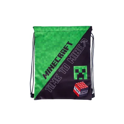 Vrecúško na prezuvky MINECRAFT Time To Mine, 507022041 Vrecúško na prezuvky MINECRAFT Time To Mine, 507022041
