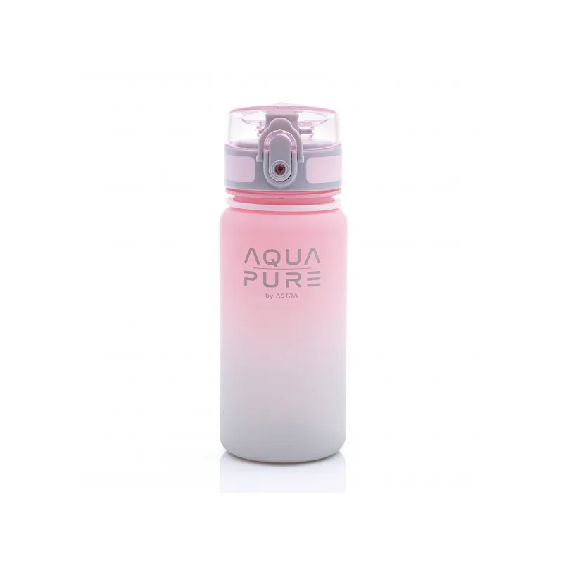 Zdravá fľaša AQUA PURE by ASTRA 400 ml - pink/grey, 511023001