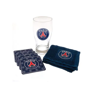 Skleněná sklenice / minibar set PARIS SAINT-GERMAIN FC