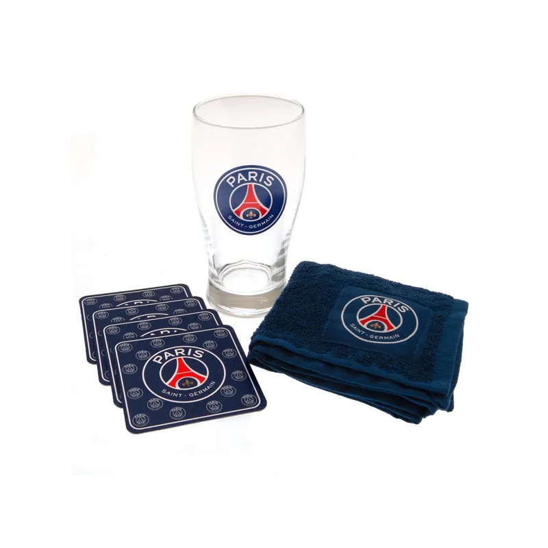 Sklenený pohár / minibar set PARIS SAINT-GERMAIN F.C.