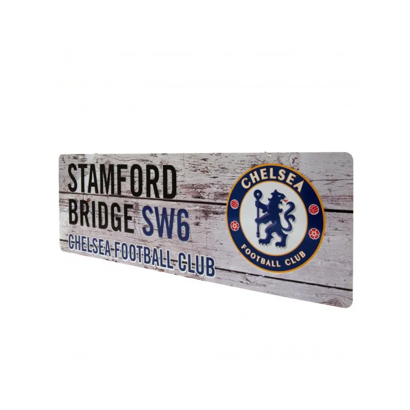 Plechová tabuľa na zavesenie 14/44cm CHELSEA F.C. Garden Retro