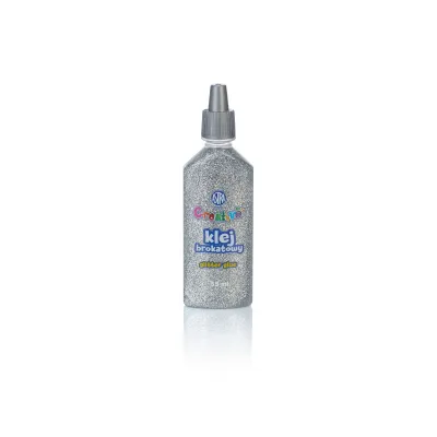 CREATIVO Glitrové lepidlo s trblietkami 35ml, strieborná, 332118001 CREATIVO Glitrové lepidlo s trblietkami 35ml, strieborná, 332118001