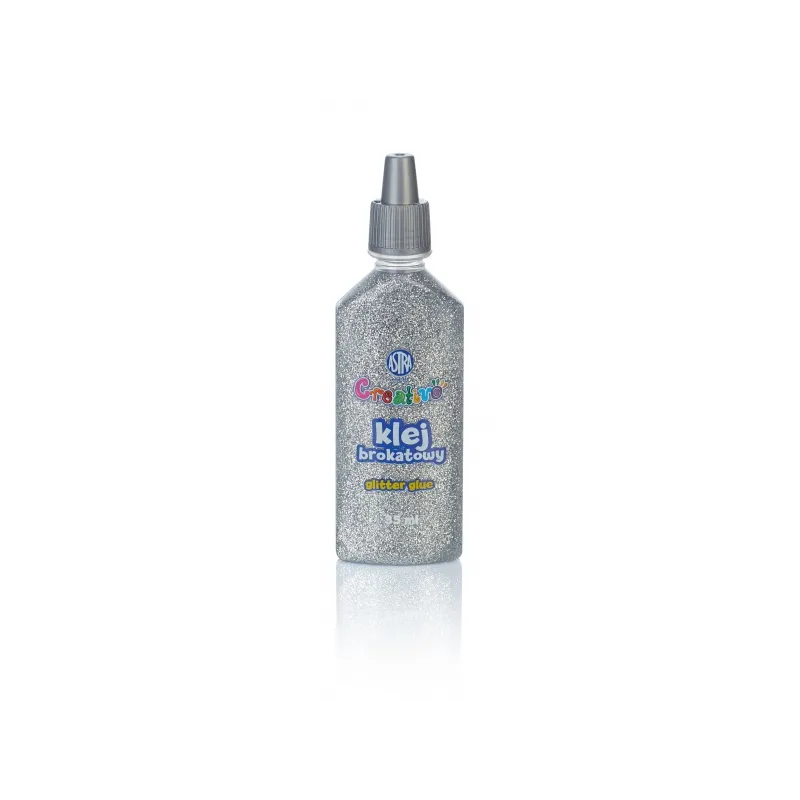 CREATIVO Glitrové lepidlo se třpytkami 35ml, stříbrná, 332118001