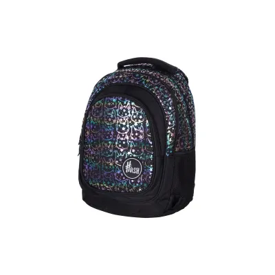 HASH Školní batoh pro první stupeň HOLO EFFECT NEON KITTY, AB330, 502022119