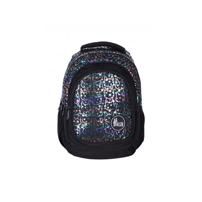 HASH Školní batoh pro první stupeň HOLO EFFECT NEON KITTY, AB330, 502022119 HASH Školní batoh pro první stupeň HOLO EFFECT NEON KITTY, AB330, 502022119