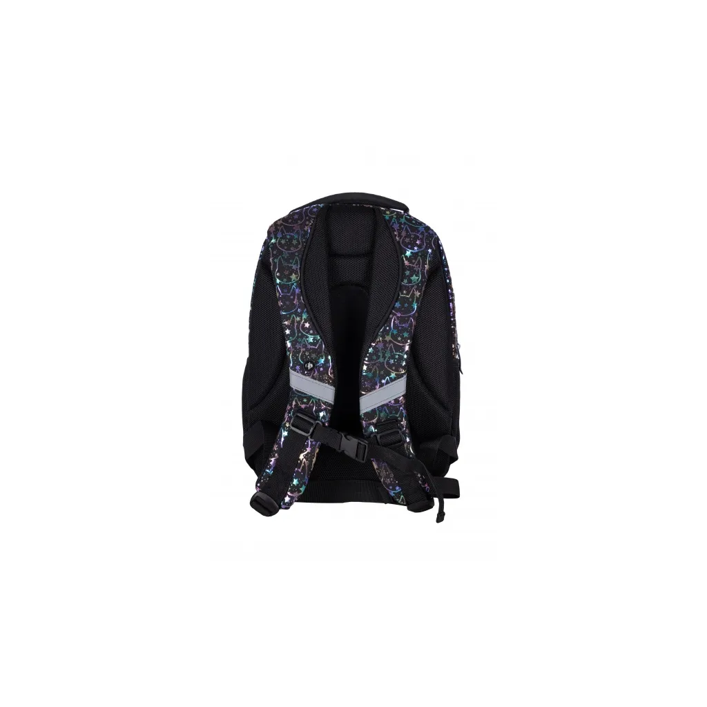HASH Školní batoh pro první stupeň HOLO EFFECT NEON KITTY, AB330, 502022119