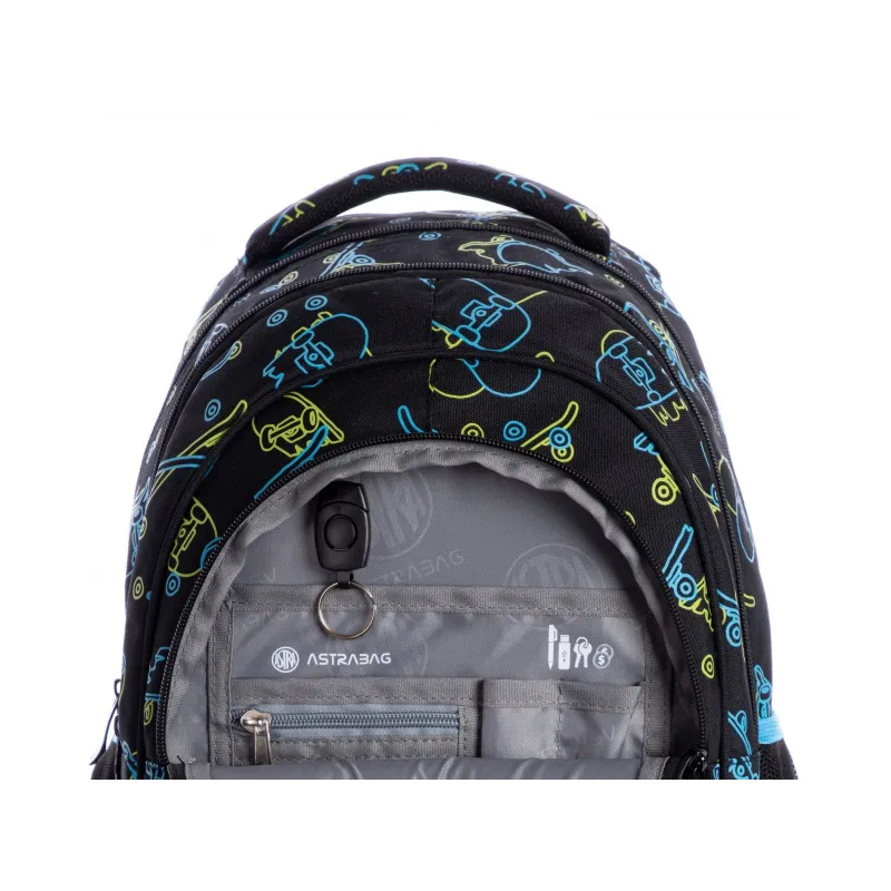ASTRABAG Školní batoh pro první stupeň NEON SKATE, AB330, 502022006 ASTRABAG Školní batoh pro první stupeň NEON SKATE, AB330, 502022006