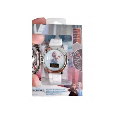 Dievčenské digitálne hodinky so spinnerom DISNEY FROZEN, WD21178 Dievčenské digitálne hodinky so spinnerom DISNEY FROZEN, WD21178
