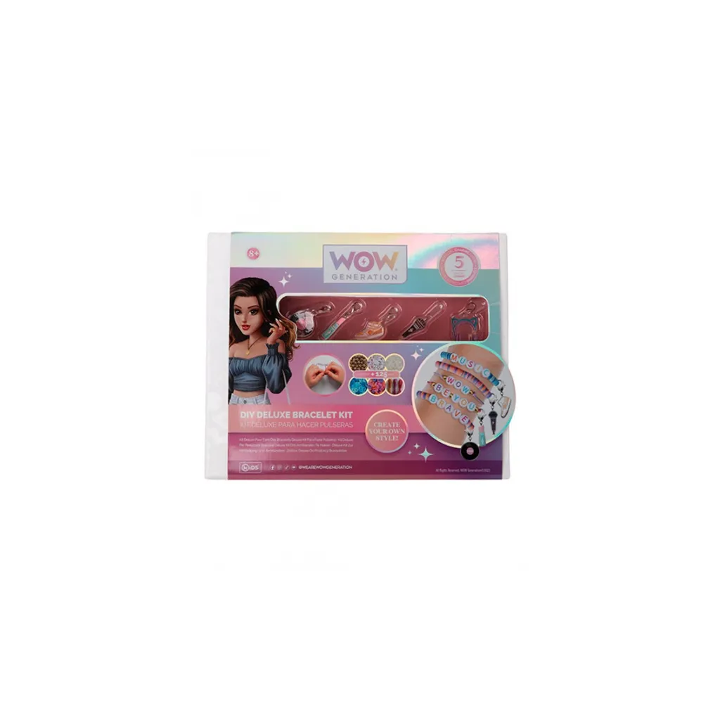 Súprava na výrobu náramkov + 5 kovových príveskov WOW, WOW00005