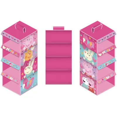 Závěsný textilní regál PEPPA PIG, PP15640
