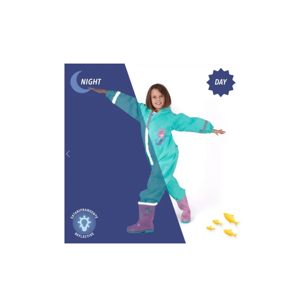 PERLETTI Detský overal do dažďa Sirenetta, 14234, 7-8 rokov (128cm)