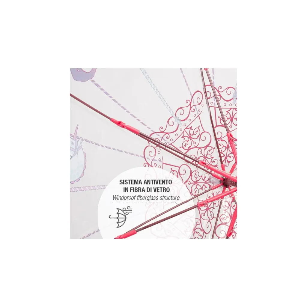 PERLETTI Detský reflexný dáždnik COOL KIDS Giostra, 15629