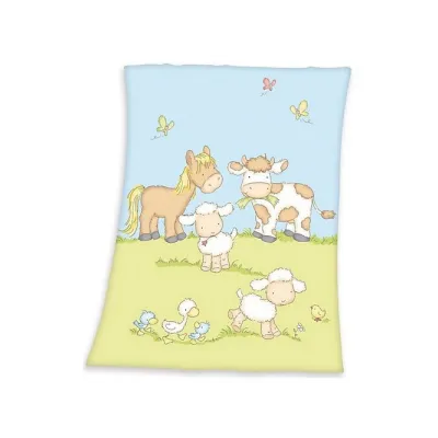HERDING Baby supersoft flísová deka 75/110cm FARMA HERDING Baby supersoft flísová deka 75/110cm FARMA