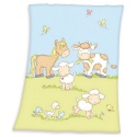 HERDING Baby supersoft flísová deka 75/110cm FARMA