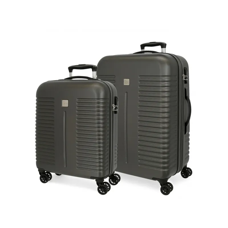 Sada luxusných ABS cestovných kufrov INDIA Antracita, 70cm/55cm, 5089522 Sada luxusných ABS cestovných kufrov INDIA Antracita, 70cm/55cm, 5089522