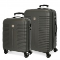 Sada luxusných ABS cestovných kufrov INDIA Antracita, 70cm/55cm, 5089522