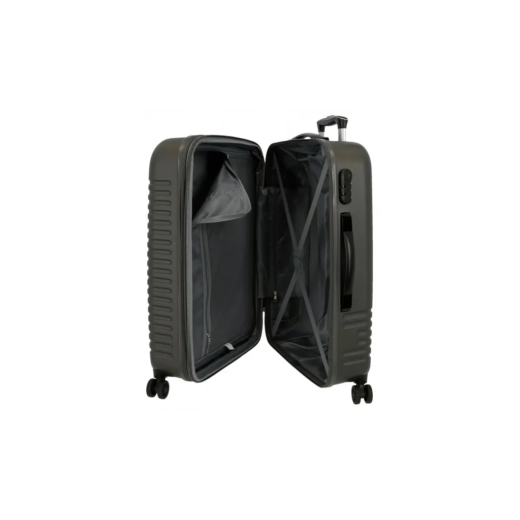 Sada luxusných ABS cestovných kufrov INDIA Antracita, 70cm/55cm, 5089522