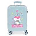 Luxusný ABS cestovný kufor UNICORN Green, 55x38x20cm, 34L, 4741466 (small)