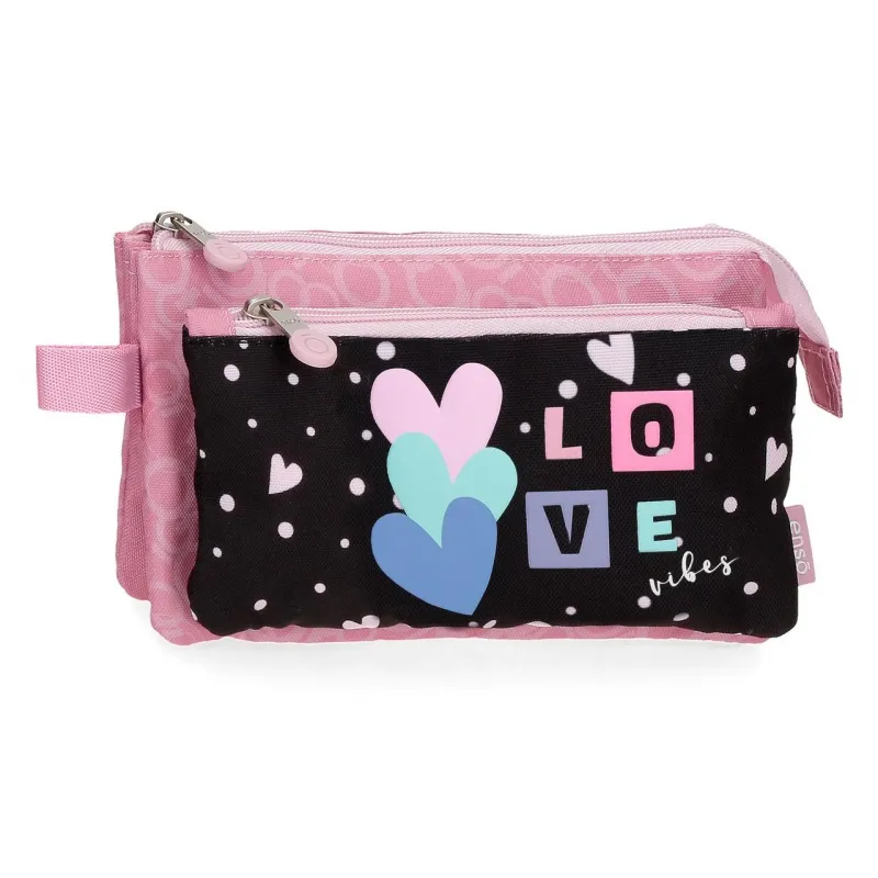 Školní penál triple / pouzdro ENSO Love Vibes, 9454321 Školní penál triple / pouzdro ENSO Love Vibes, 9454321