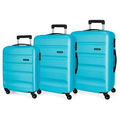 Sada ABS cestovních kufrů ROLL ROAD FLEX Azul Claro, 55-65-75cm, 584946A Sada ABS cestovních kufrů ROLL ROAD FLEX Azul Claro, 55-65-75cm, 584946A