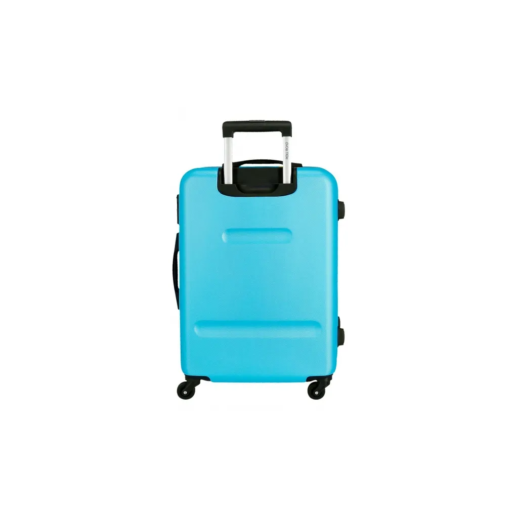 Sada ABS cestovných kufrov ROLL ROAD Flex Azul Claro – 3 veľkosti s otočnými kolieskami, 5849466