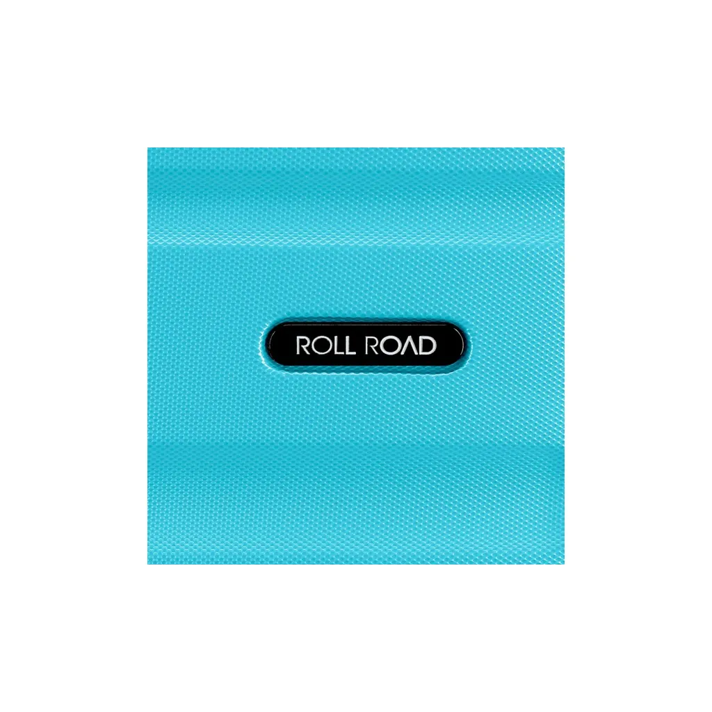 Sada ABS cestovných kufrov ROLL ROAD Flex Azul Claro – 3 veľkosti s otočnými kolieskami, 5849466
