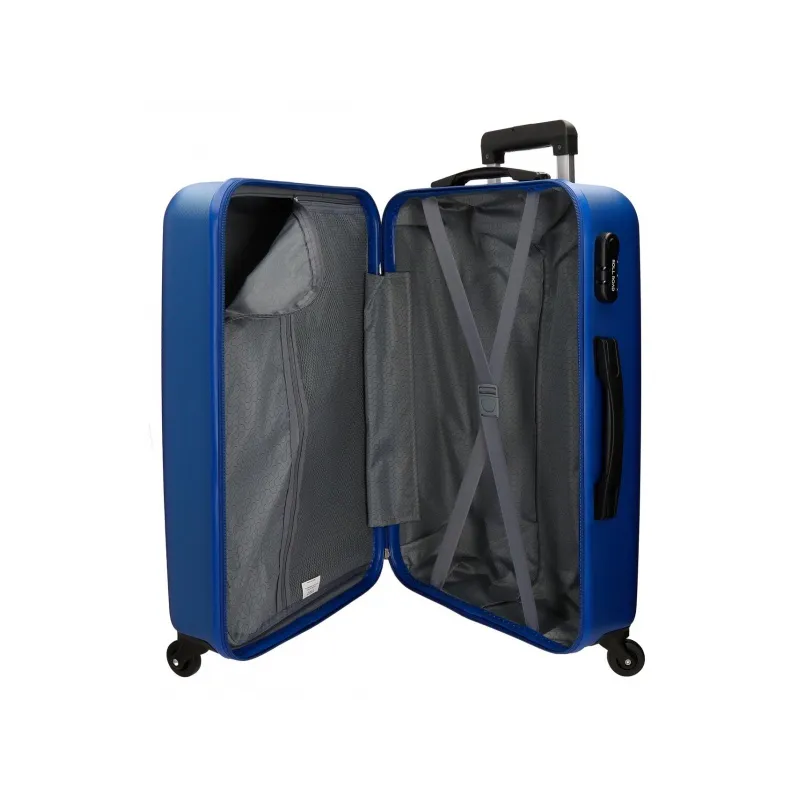 ROLL ROAD Flex Blue, ABS Cestovný kufor, 65x46x23cm, 56L, 5849263 (medium) ROLL ROAD Flex Blue, ABS Cestovný kufor, 65x46x23cm, 56L, 5849263 (medium)