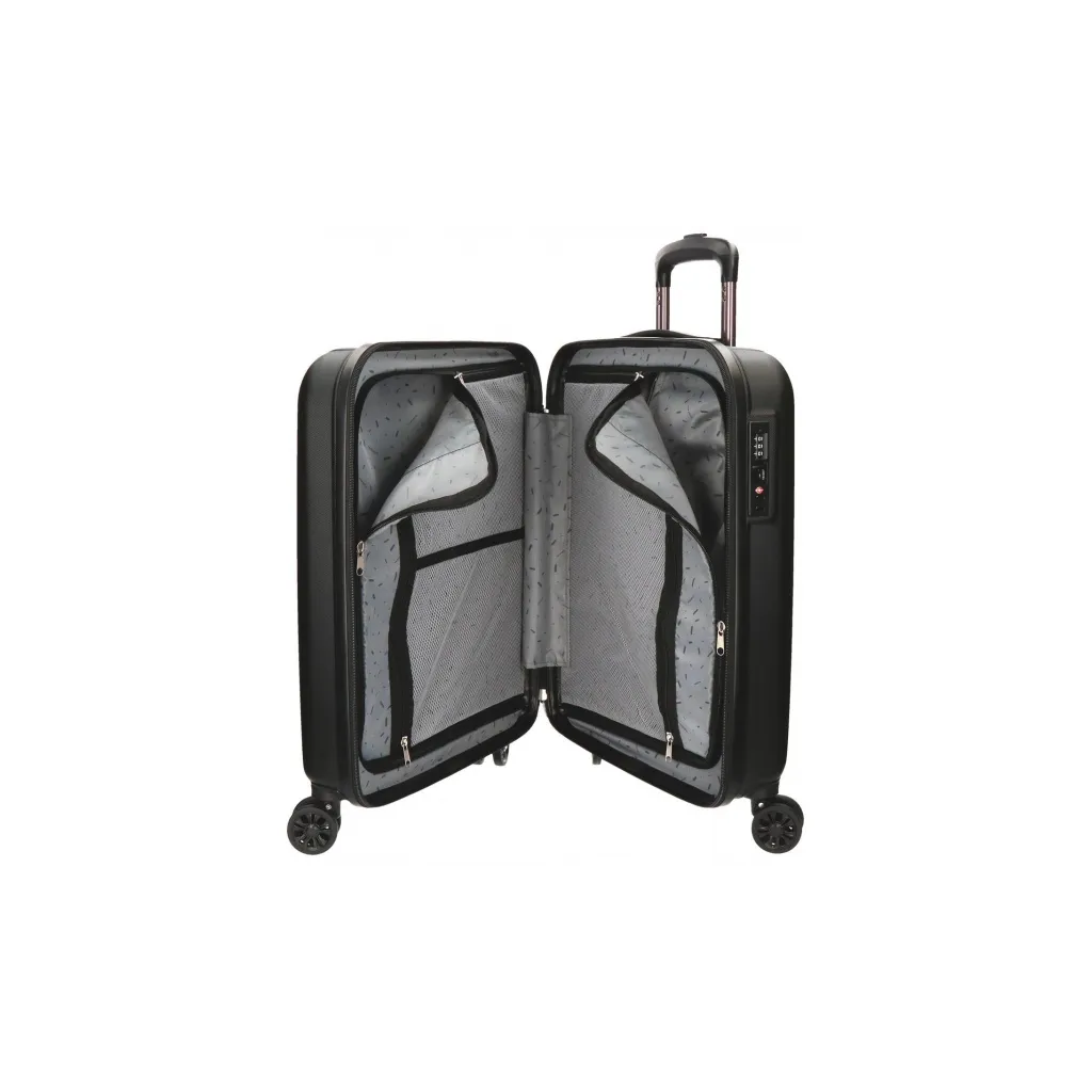 MOVOM Wood Black – Sada luxusných ABS cestovných kufrov 75/65/55 cm, TSA zámok