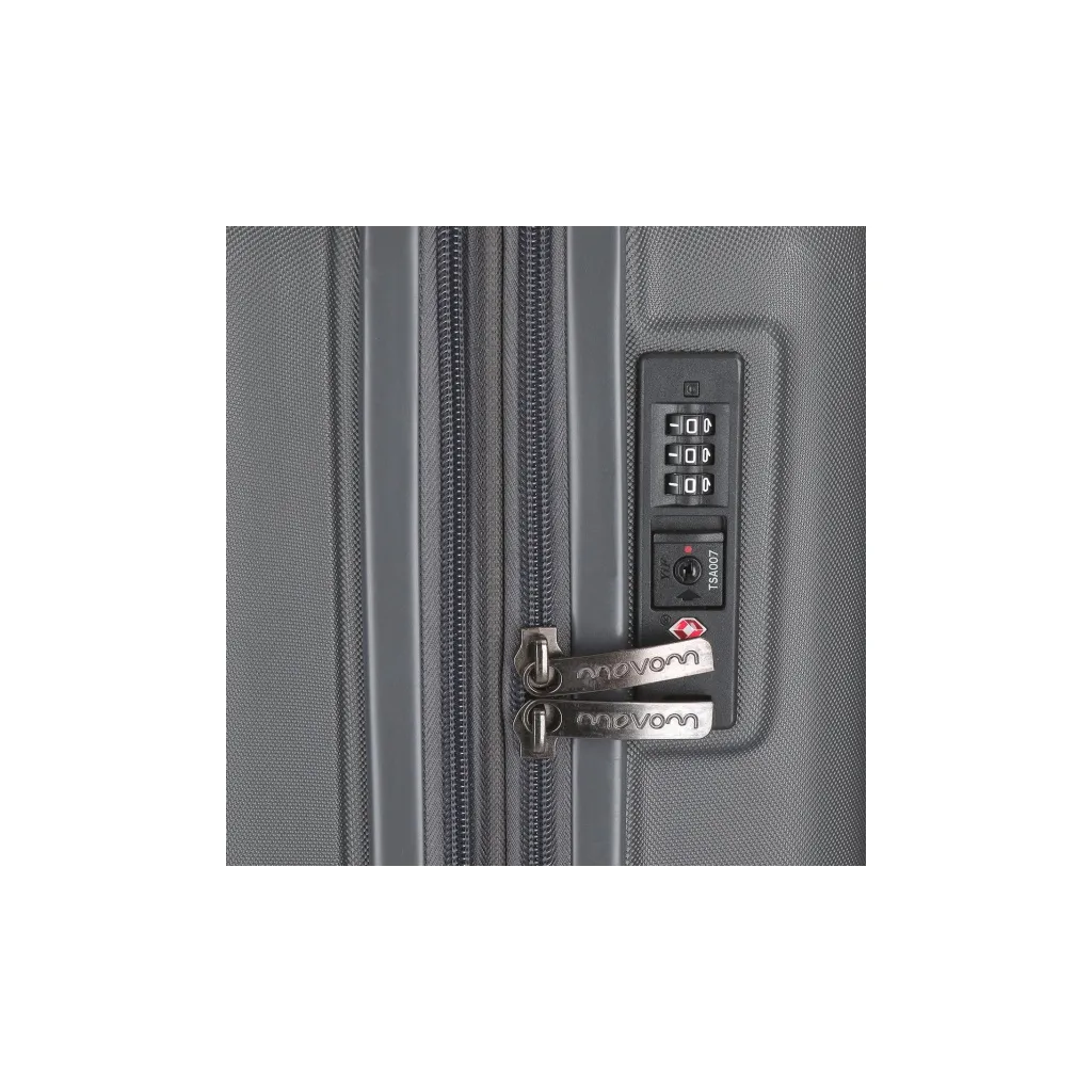 MOVEM Wood Antracite, Sada luxusních ABS cestovních kufrů, 75cm/65cm/55cm, 5319462