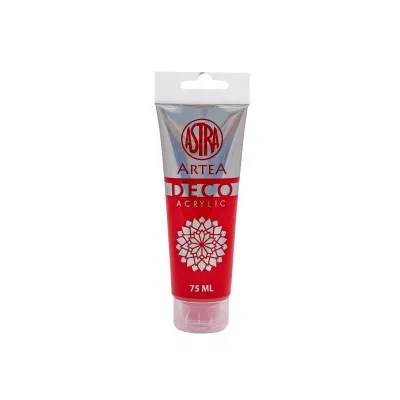ARTEA Deco, Akrylová barva 75ml, Bright Red / Jasná Červená, 309123004