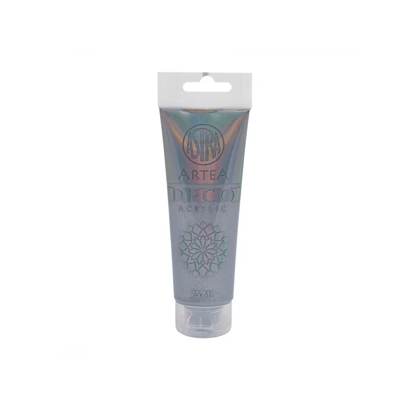 Akrylová farba Artea Deco 75ml – Metalická strieborná Akrylová farba Artea Deco 75ml – Metalická strieborná