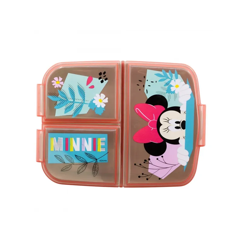 Delený plastový box na desiatu MINNIE MOUSE, 74420