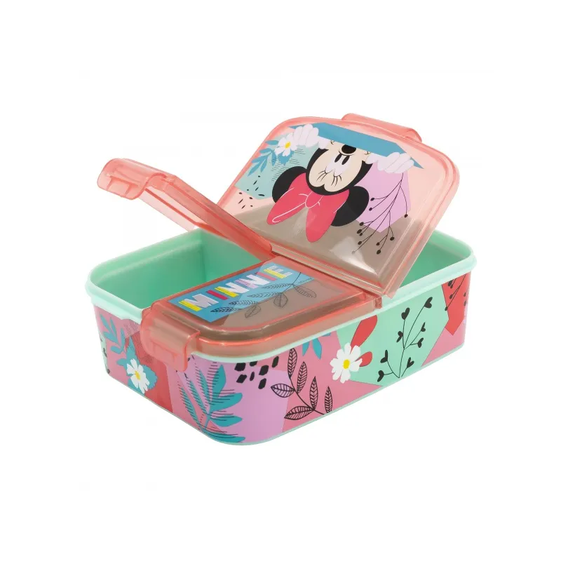Delený plastový box na desiatu MINNIE MOUSE, 74420 Delený plastový box na desiatu MINNIE MOUSE, 74420