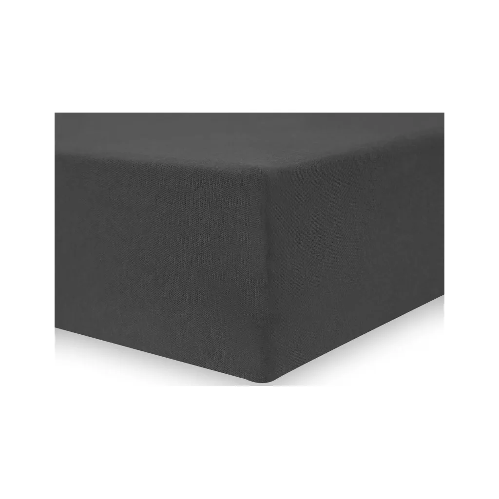 DecoKing, Prestieradlo / plachta Amber 180-200/200cm, grafitová