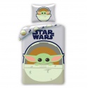 Obojstranné bavlnené obliečky STAR WARS Baby Yoda, 140/200+70/90, STM1526BL