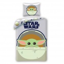 Oboustranné bavlněné povlečení STAR WARS Baby Yoda, 140/200+70/90, STM1526BL