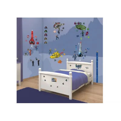 WALLTASTIC Velké samolepky na zeď THUNDERBIRDS 69ks WALLTASTIC Velké samolepky na zeď THUNDERBIRDS 69ks