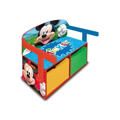 Dětský dřevěný nábytek 3v1 MICKEY MOUSE (Lavička, Box na hračky, Stolek), WD14006 Dětský dřevěný nábytek 3v1 MICKEY MOUSE (Lavička, Box na hračky, Stolek), WD14006