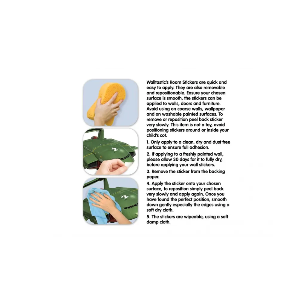 WALLTASTIC Veľké samolepky na stenu THUNDERBIRDS 69ks