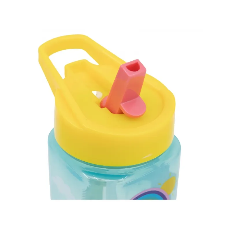 Plastová hranatá láhev s výsuvným brčkem Peppa Pig, Tritan 510ml, 41214 Plastová hranatá láhev s výsuvným brčkem Peppa Pig, Tritan 510ml, 41214
