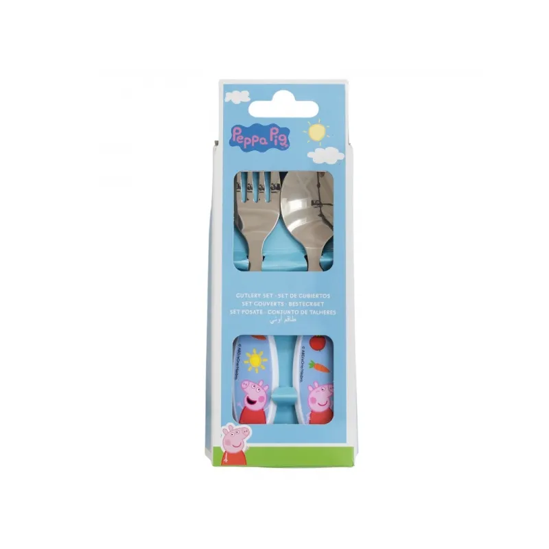 Detský príbor Peppa Pig (vidlička a lyžička), 41218 Detský príbor Peppa Pig (vidlička a lyžička), 41218
