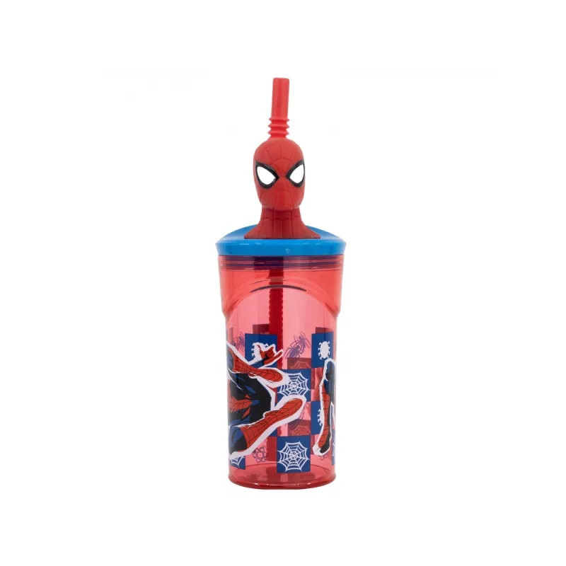 Plastový 3D pohár s figúrkou Spiderman, 360ml, 74766