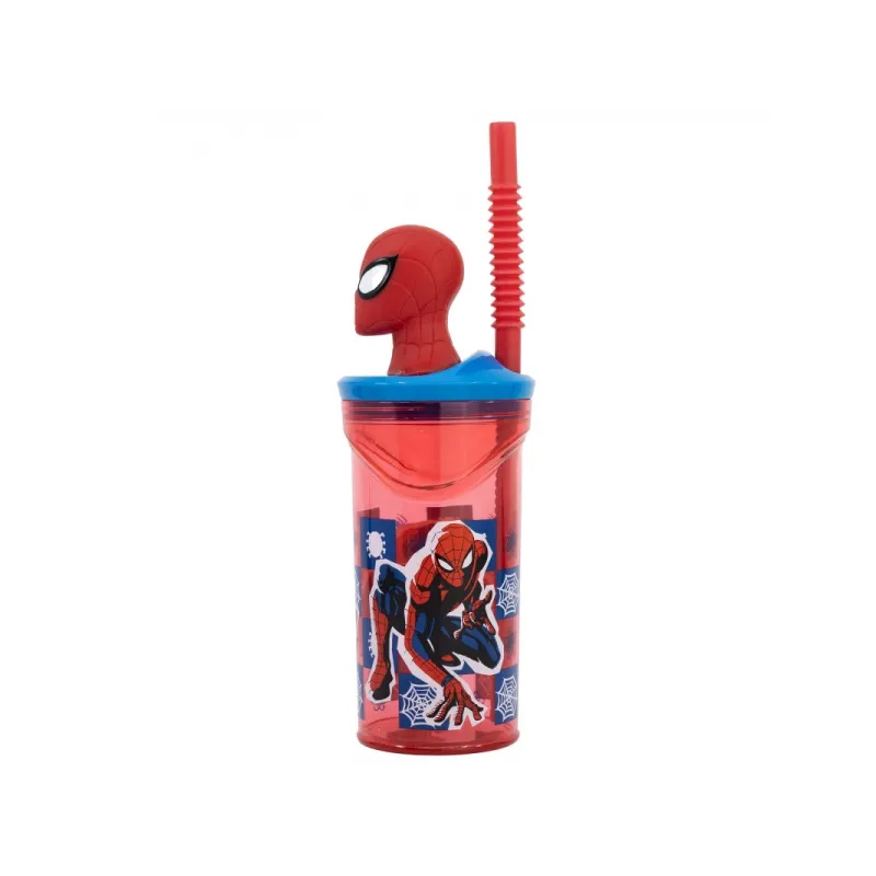 Plastový 3D pohár s figúrkou Spiderman, 360ml, 74766