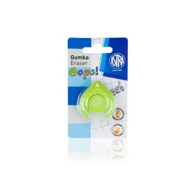 Ergonomická guma OOPS! 2v1, na tužky i pera, mix barev, blistr, 403120004 Ergonomická guma OOPS! 2v1, na tužky i pera, mix barev, blistr, 403120004