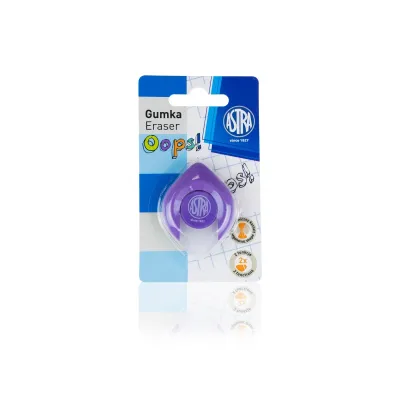 Ergonomická guma OOPS! 2v1, na tužky i pera, mix barev, blistr, 403120004 Ergonomická guma OOPS! 2v1, na tužky i pera, mix barev, blistr, 403120004