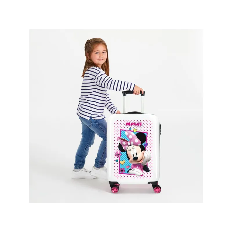 Luxusný detský ABS cestovný kufor MINNIE MOUSE Joy, 55x38x20cm, 34L, 2391462 Luxusný detský ABS cestovný kufor MINNIE MOUSE Joy, 55x38x20cm, 34L, 2391462